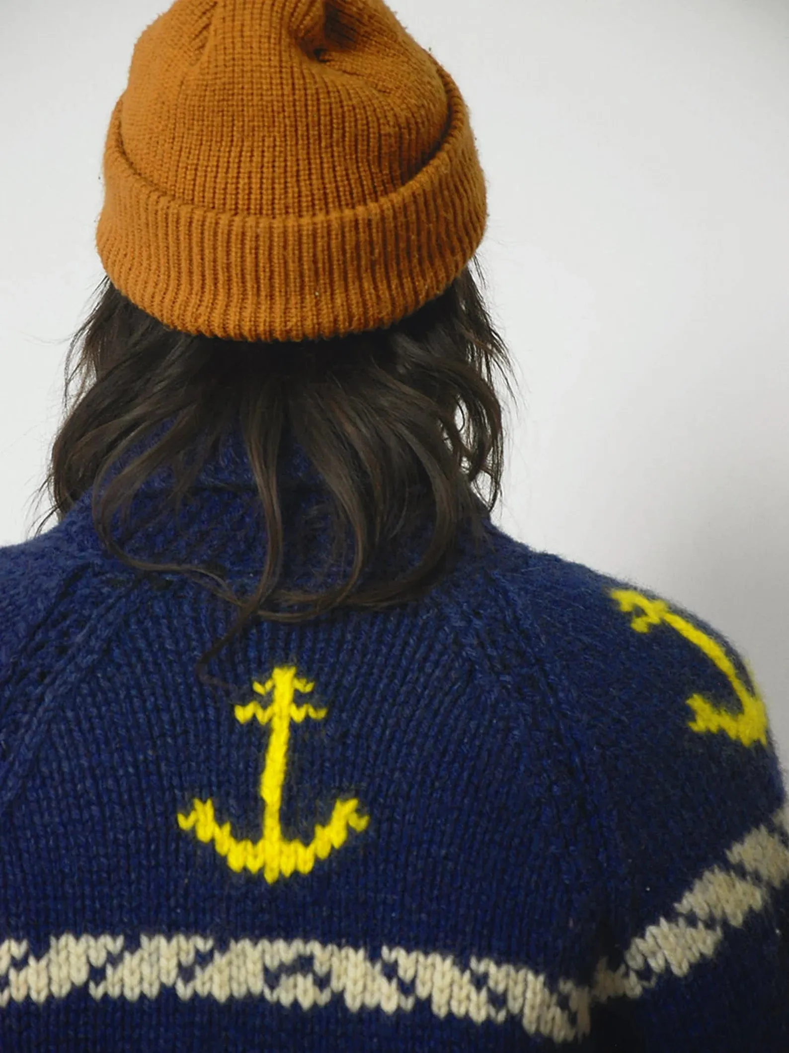 1950's Nautical Wool Cowichan Cardigan