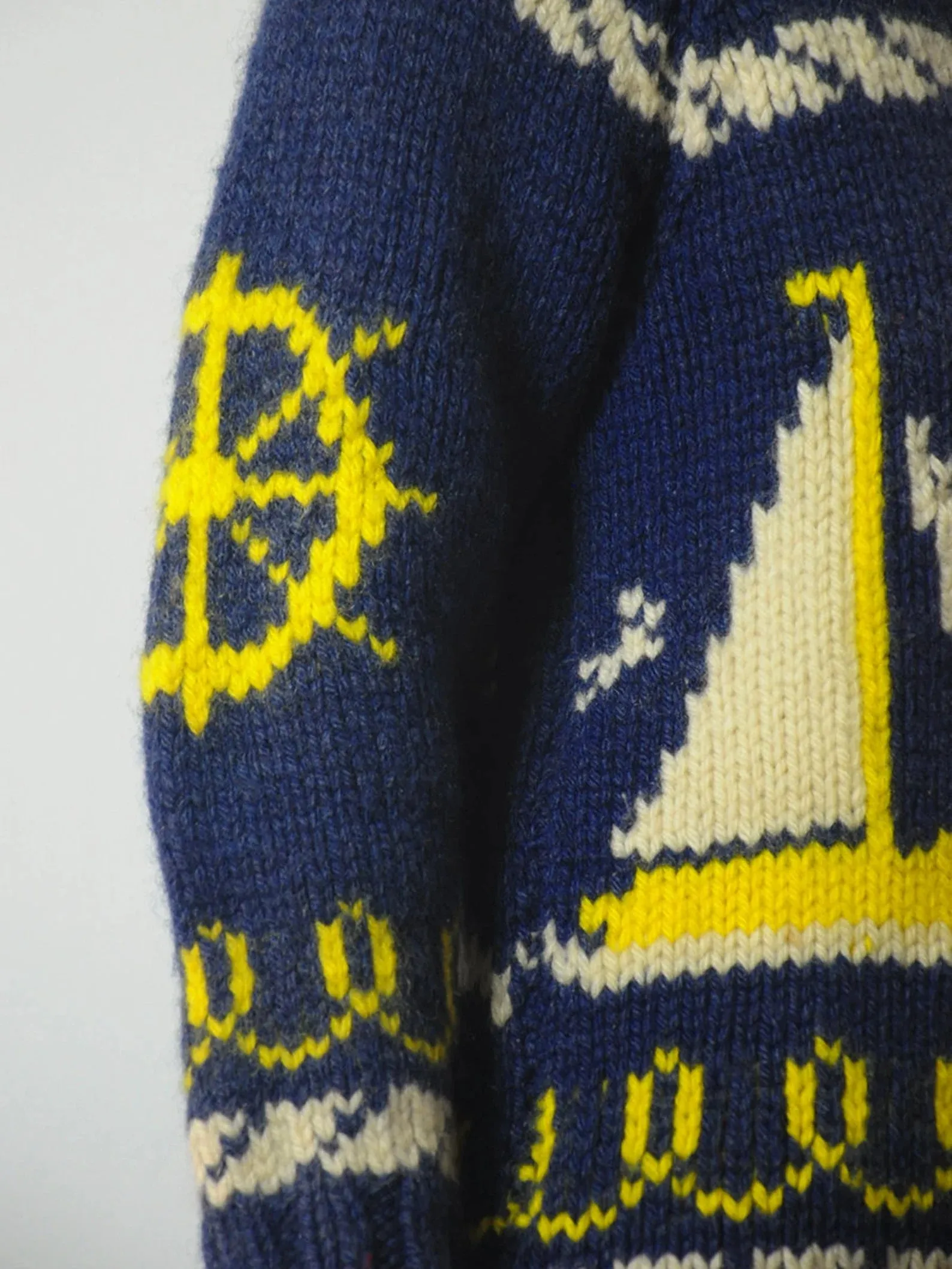 1950's Nautical Wool Cowichan Cardigan