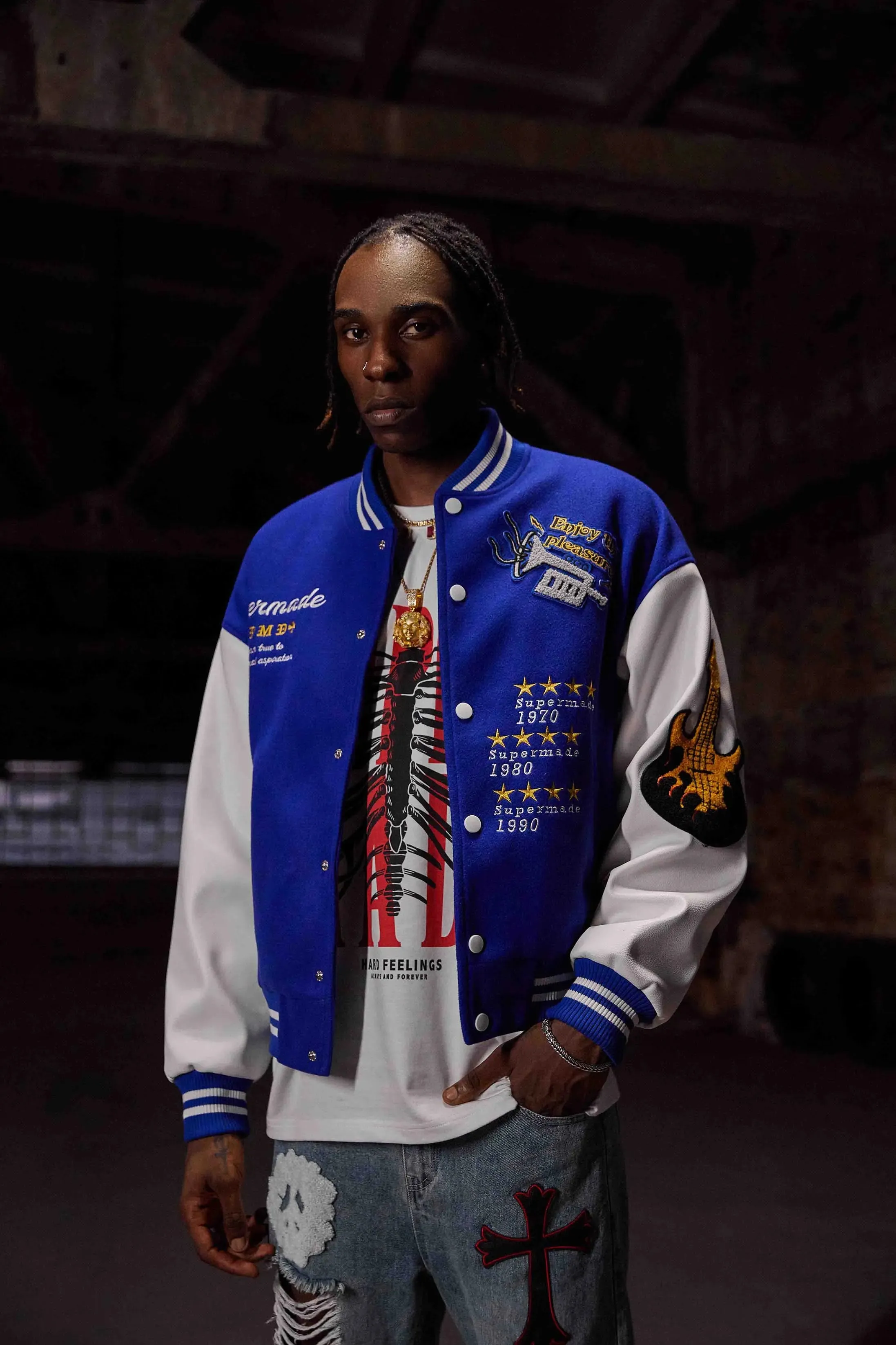 1984 Embroidered Baseball Jacket -1319