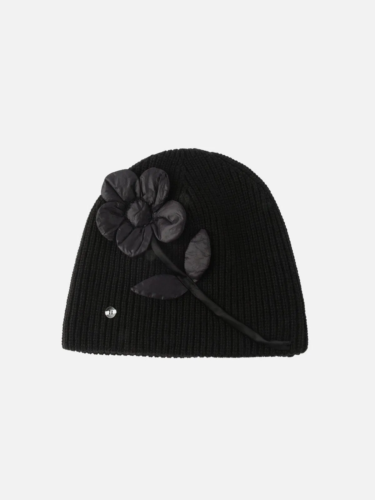 3D Flower Knit Bucket Hat