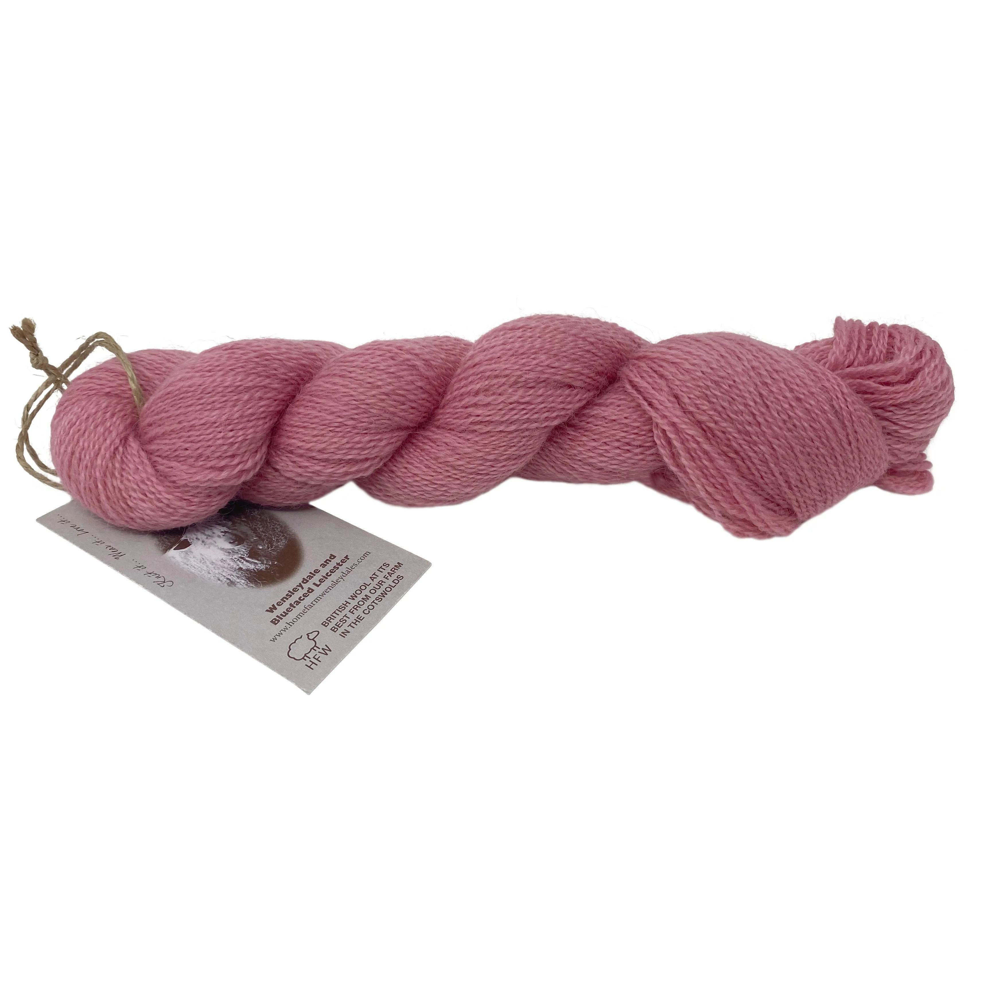 4ply (Fingering/Sports Weight) 50g (1.76 oz): Rare Breed Wensleydale and Bluefaced Leicester Arlescote Blush