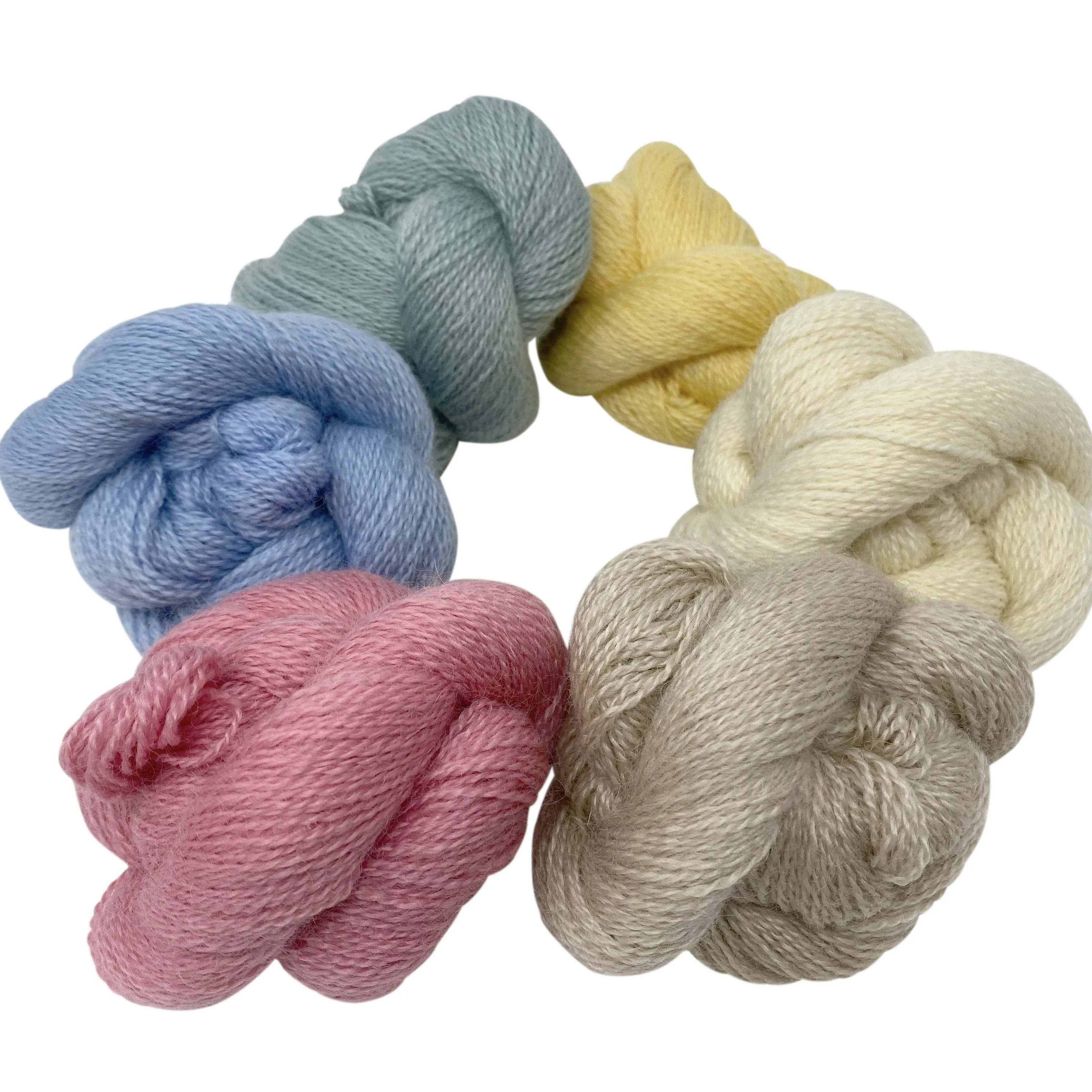 4ply (Fingering/Sports Weight):  Rare Breed Wensleydale and Bluefaced Leicester Natural - Undyed