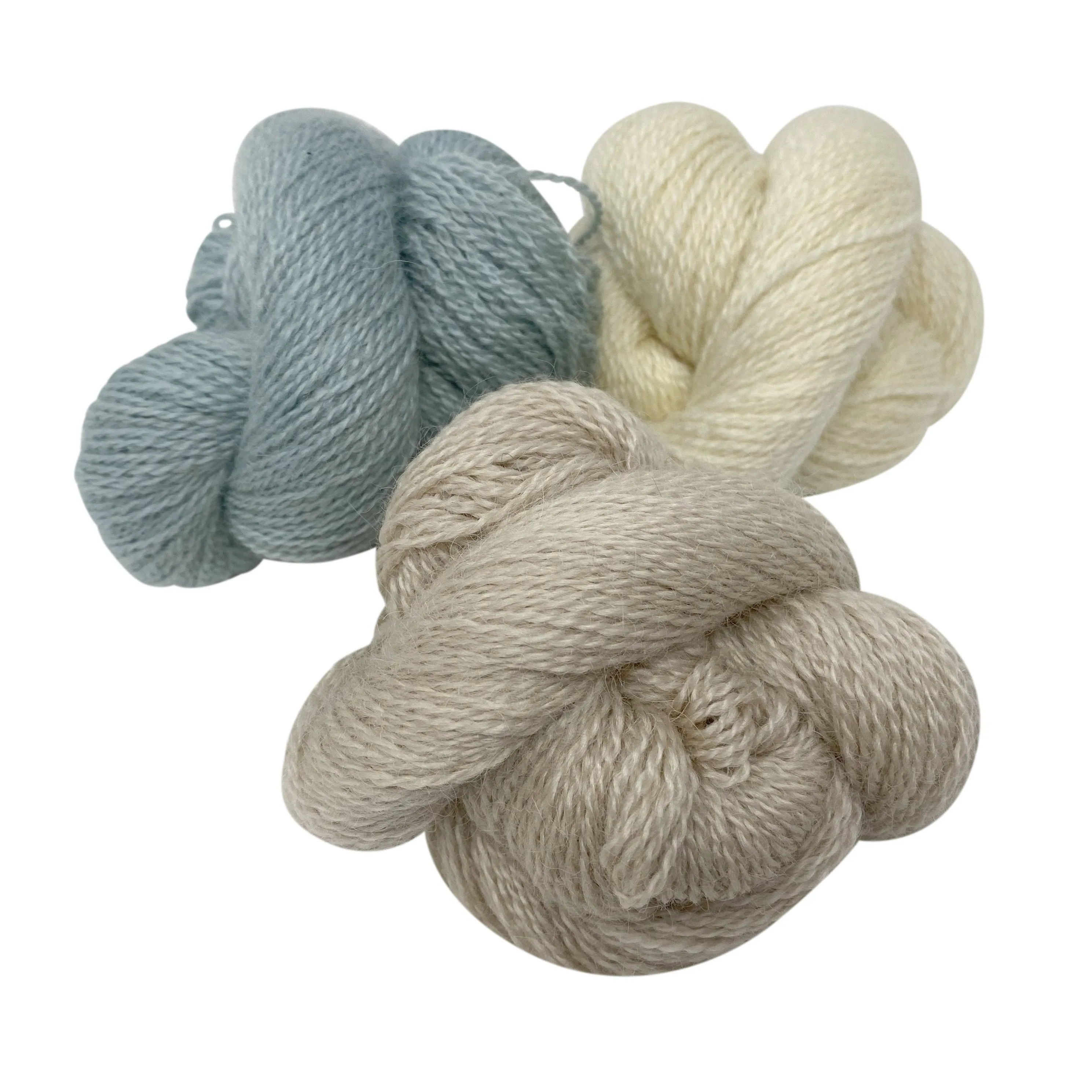 4ply (Fingering/Sports Weight):  Rare Breed Wensleydale and Bluefaced Leicester Natural - Undyed