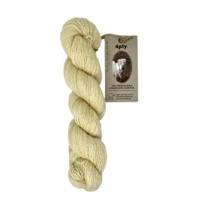 4ply (Fingering/Sports Weight):  Rare Breed Wensleydale and Bluefaced Leicester Natural - Undyed