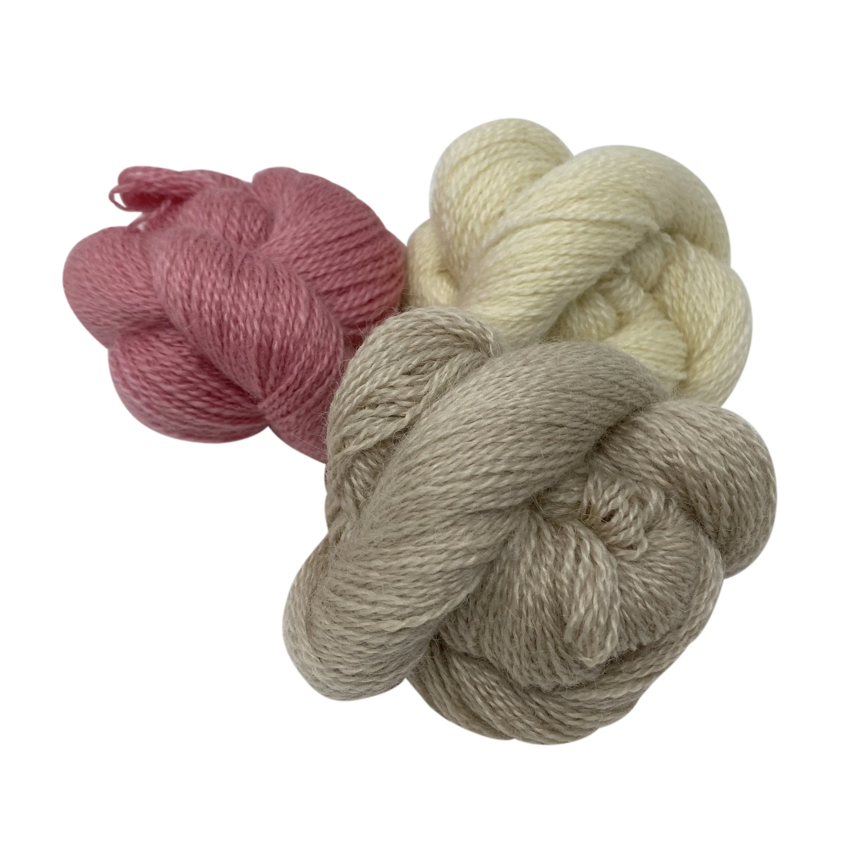 4ply (Fingering/Sports Weight):  Rare Breed Wensleydale and Bluefaced Leicester Natural - Undyed