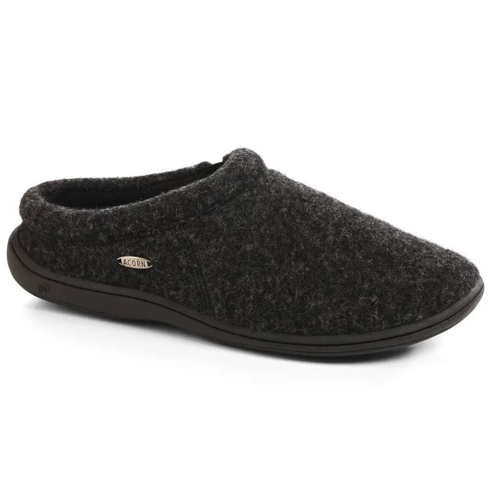 ACORN A10126 MEN'S DIGBY SLIPPER BLACK TWEED