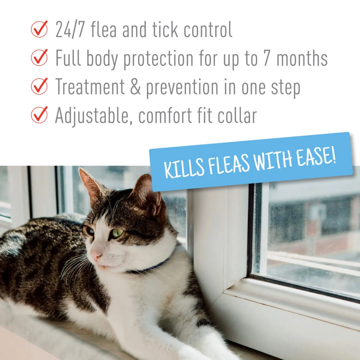 Adams Plus Flea & Tick Collar for Cats