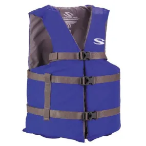 Adult Classic Boating PFD - Oversized, Blue