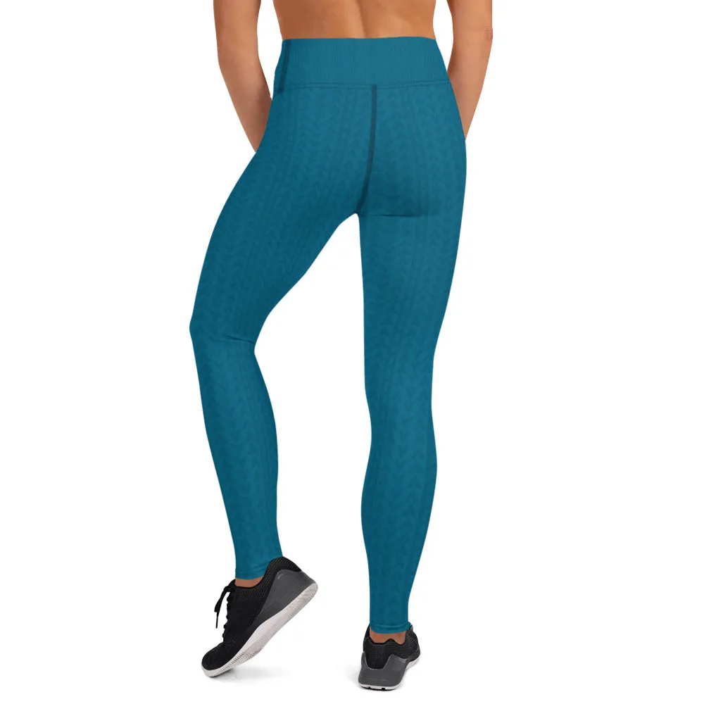 Aegean Blue High Waist Leggings