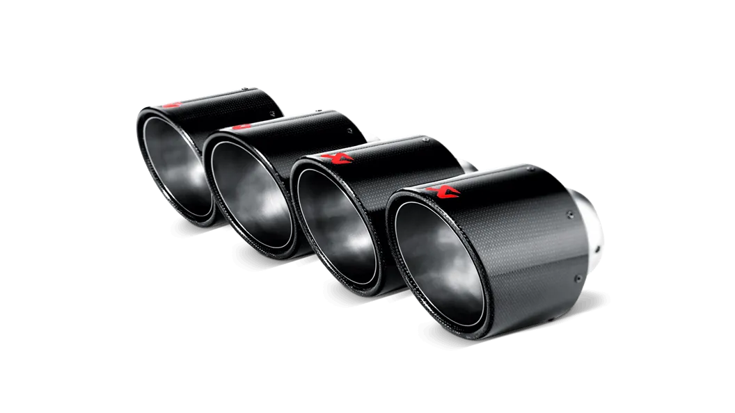 AKRAPOVIC TP-CT/1 Tail pipe set (Carbon,dia 115 mm) CHEVROLET CORVETTE ZO6/ZR1 (C6) 2006-2011