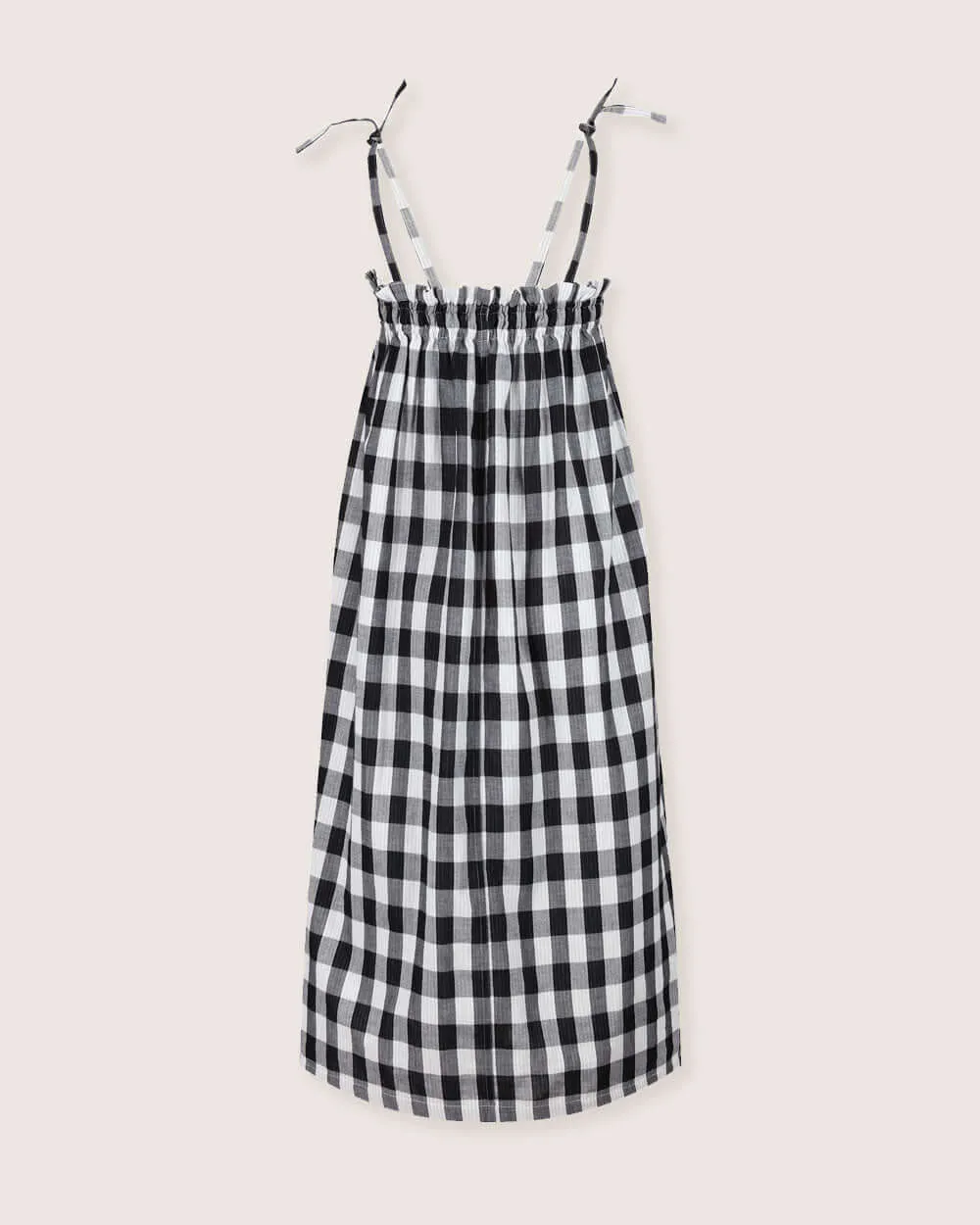 Anna Reversible Check Tie Dress Skirt