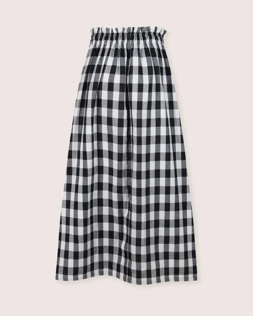 Anna Reversible Check Tie Dress Skirt