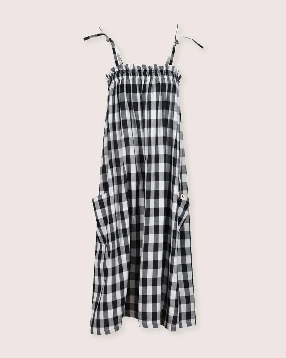 Anna Reversible Check Tie Dress Skirt