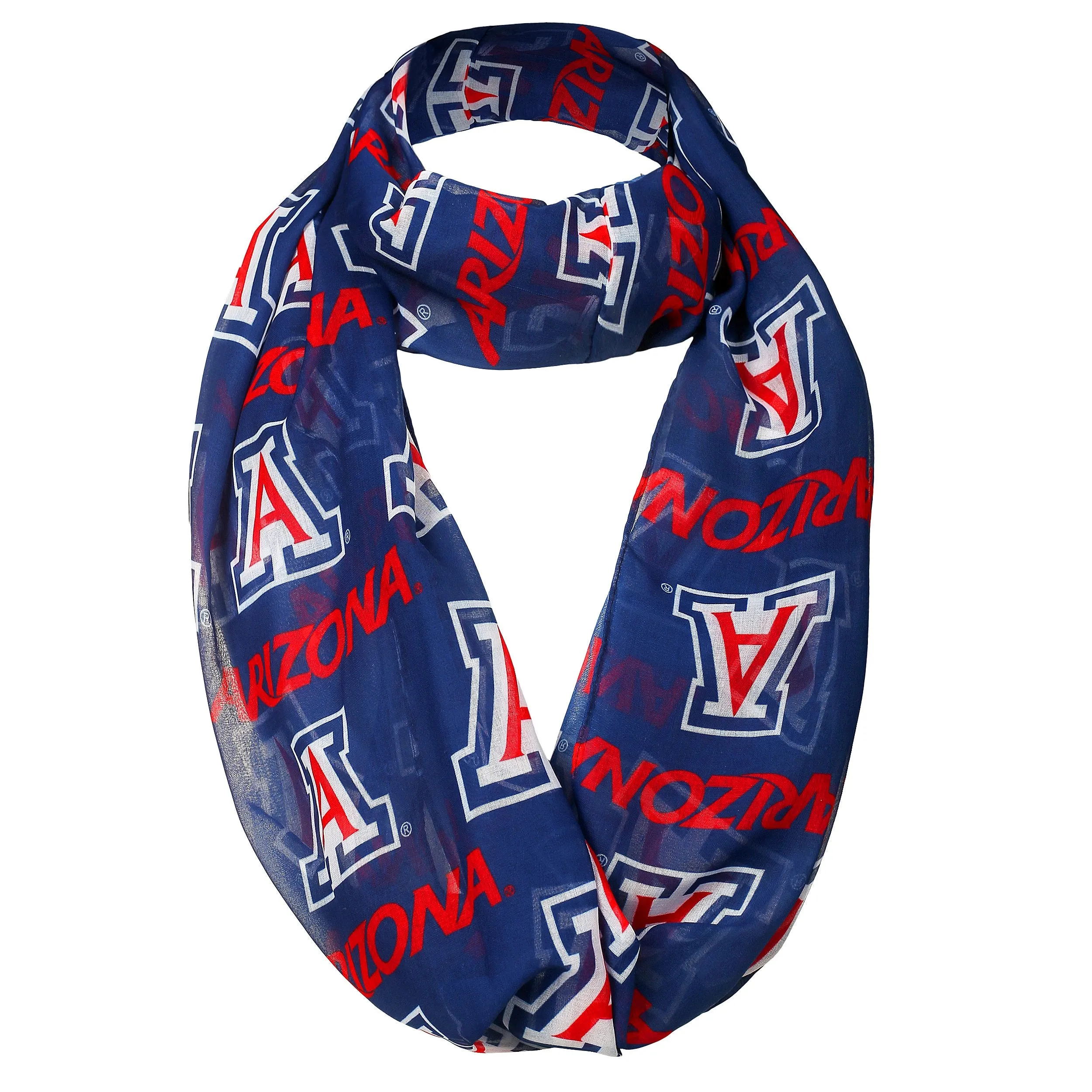 Arizona Wildcats NCAA Team Logo Infinity Scarf