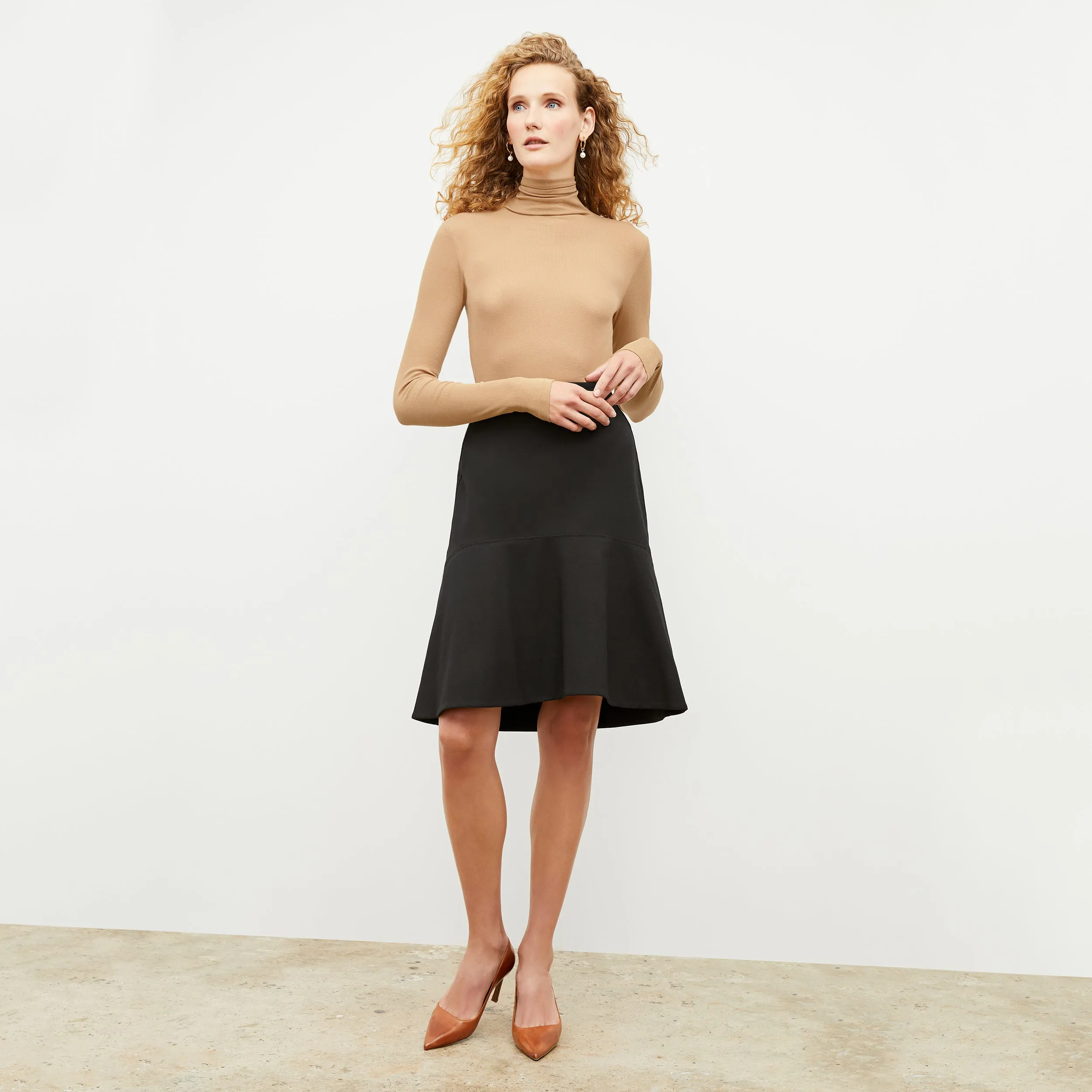 Astor Skirt - Washable Ponte :: Black