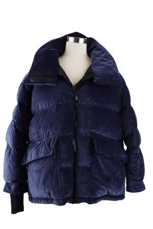 Atena Velour Down Puffer Jacket