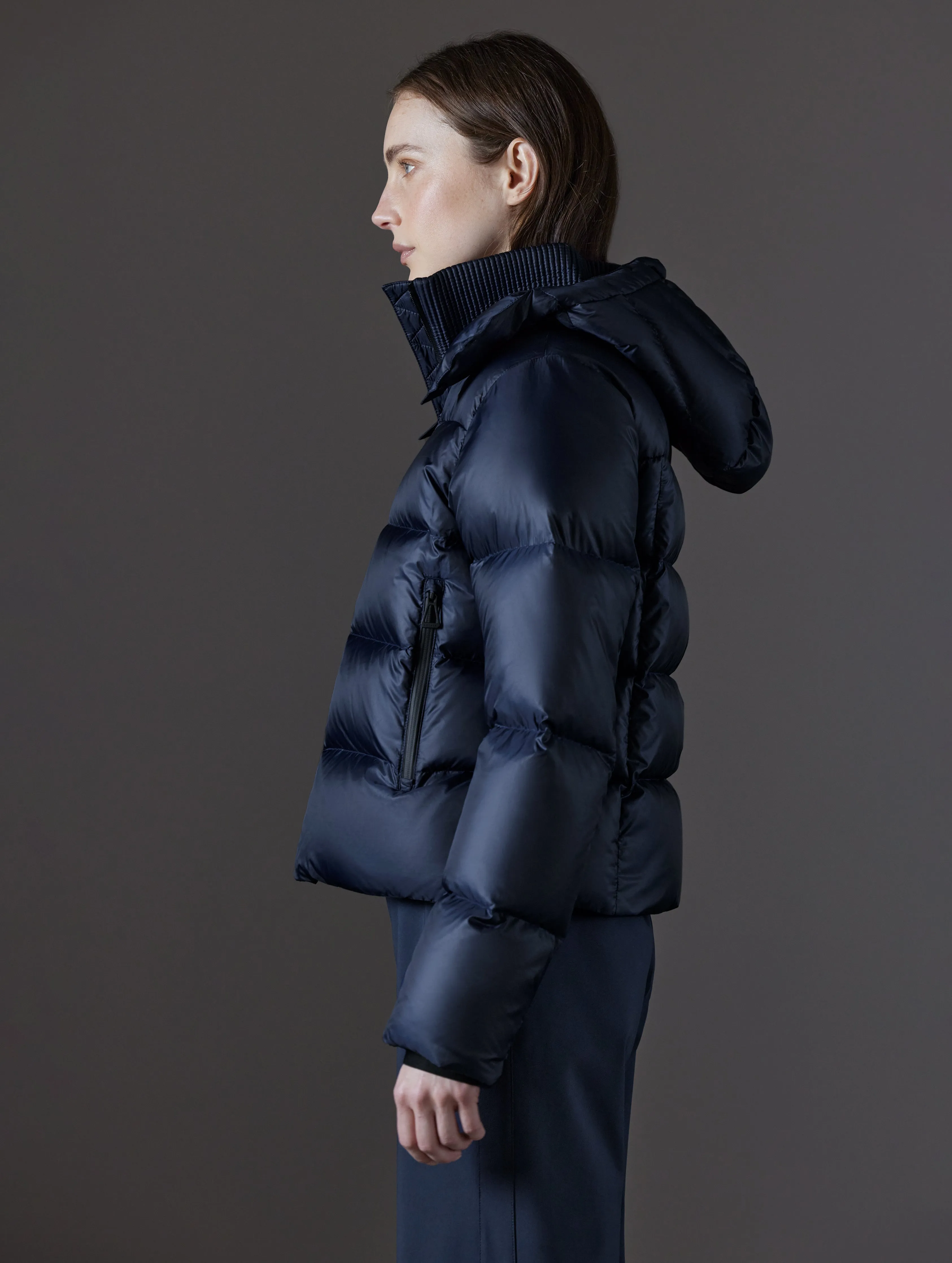 Aura Puffer Jacket - Total Eclipse