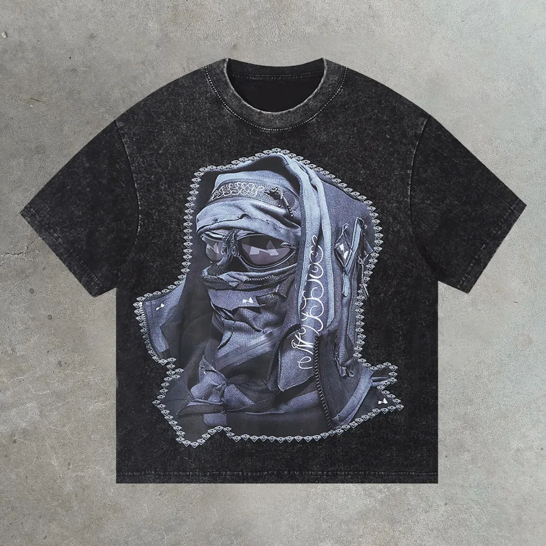 Balaclava cotton T-shirt