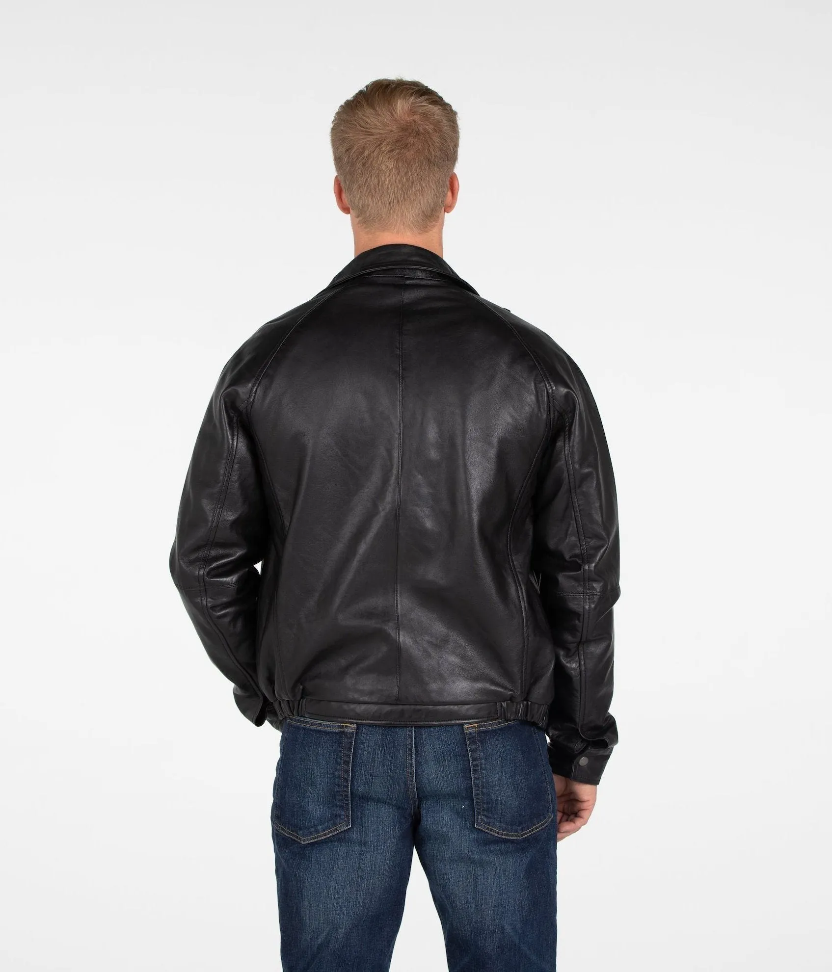 B&A Classic Men's Lambskin Leather Jacket