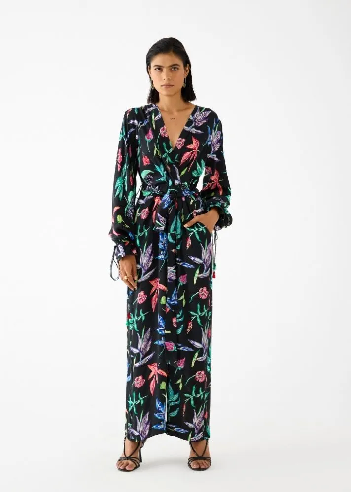 Black Botanica Jumpsuit