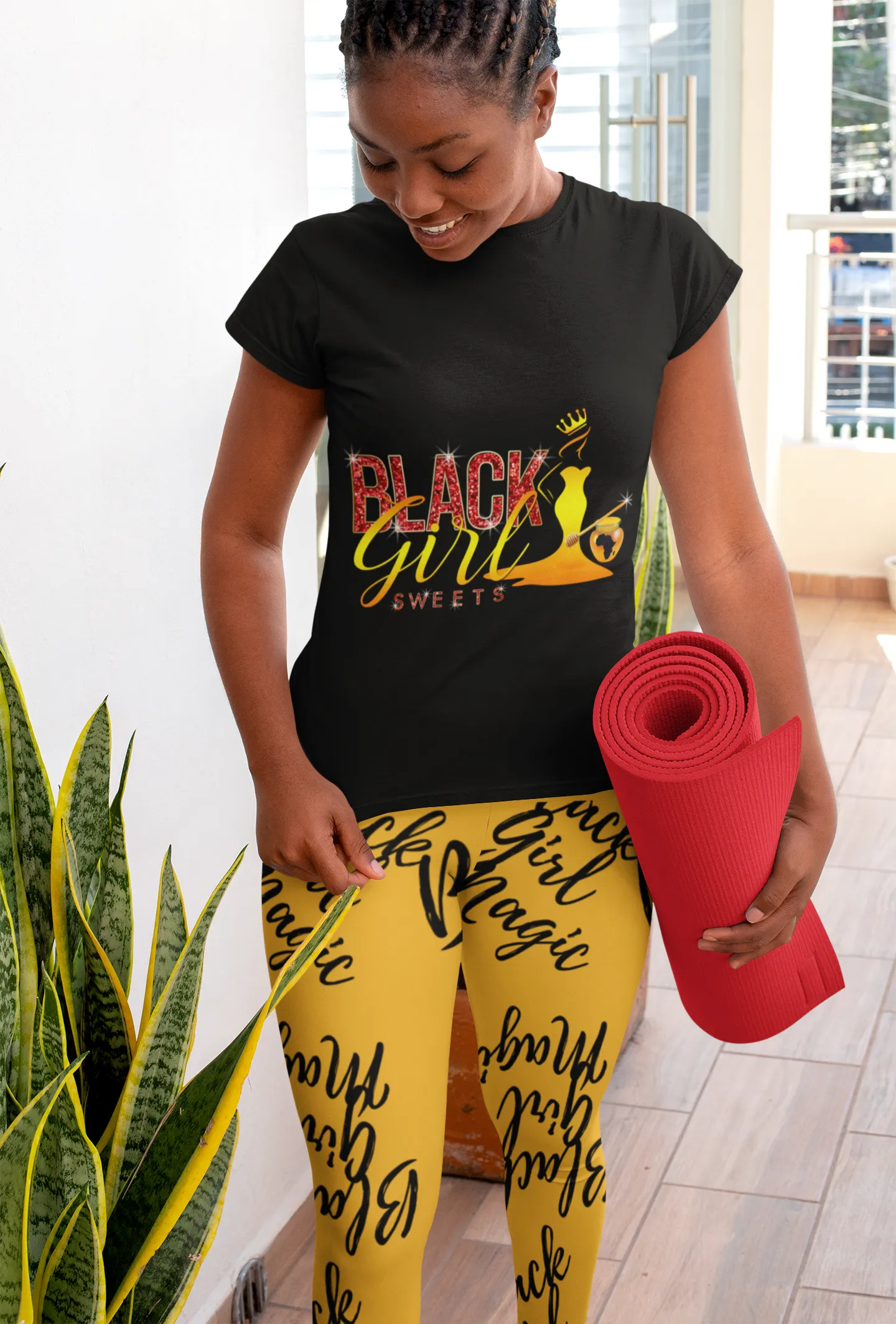 Black Girl Magic Casual Leggings.