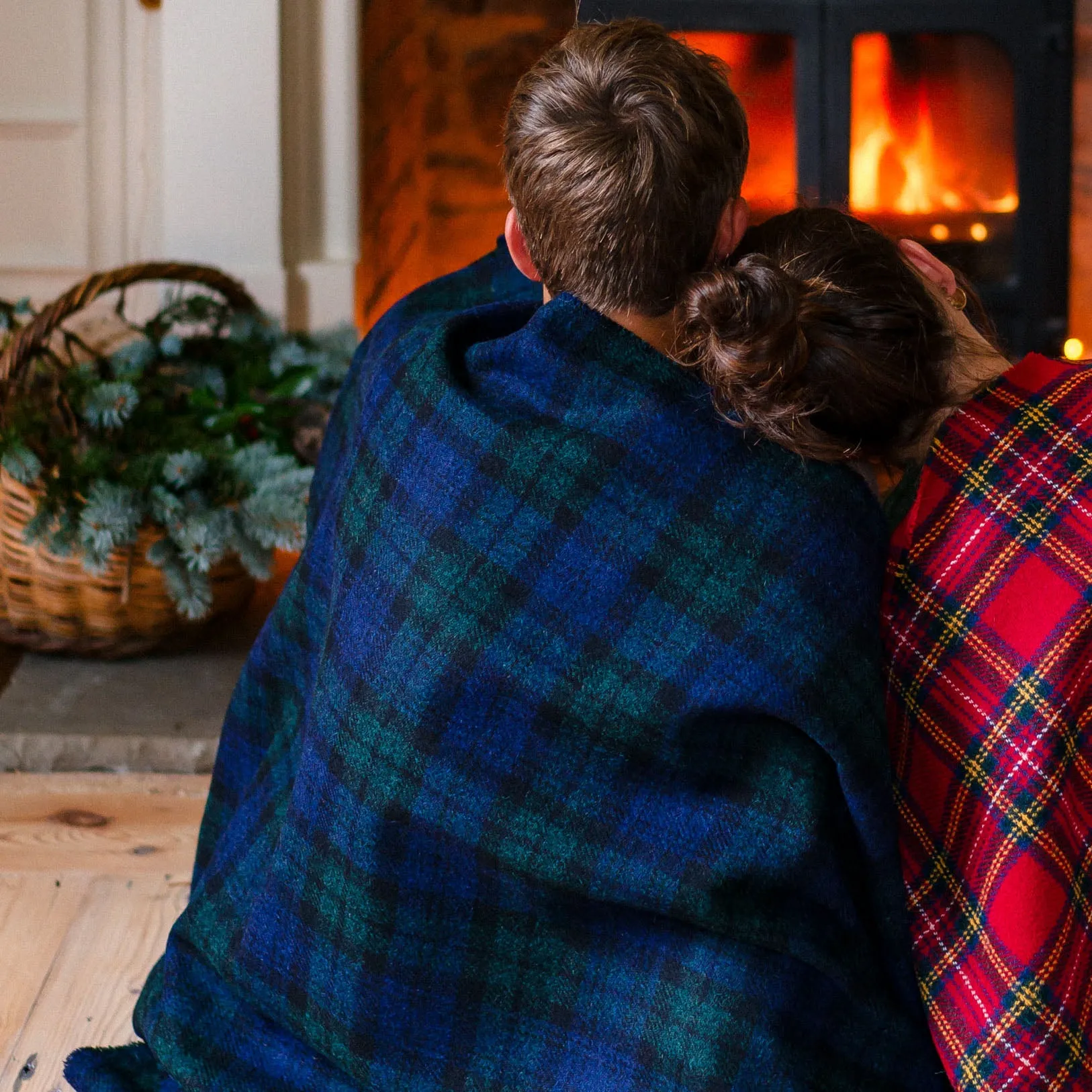 Black Watch Tartan Wrap Blanket