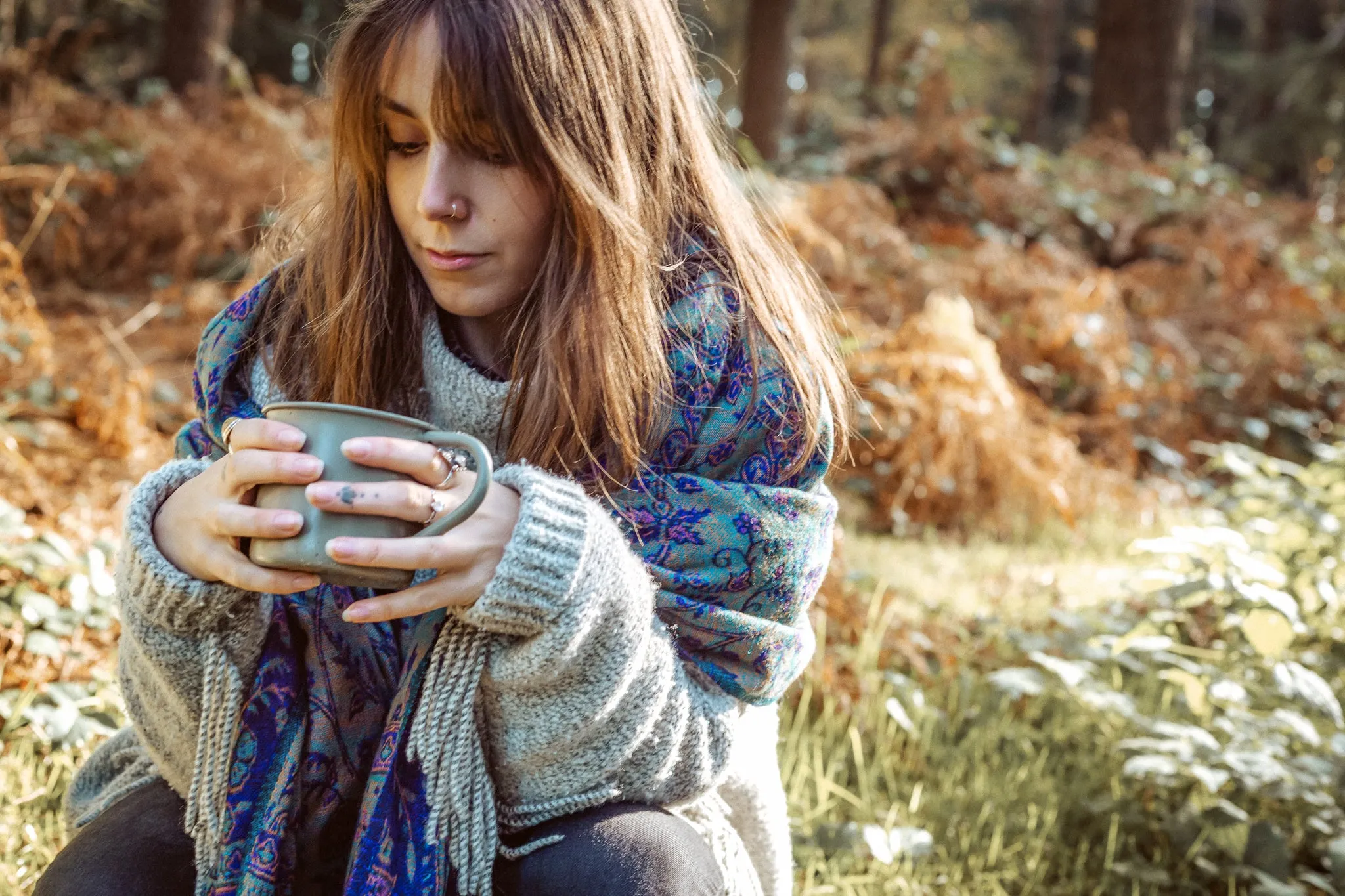 Blanket Scarf | Indigo & Blue