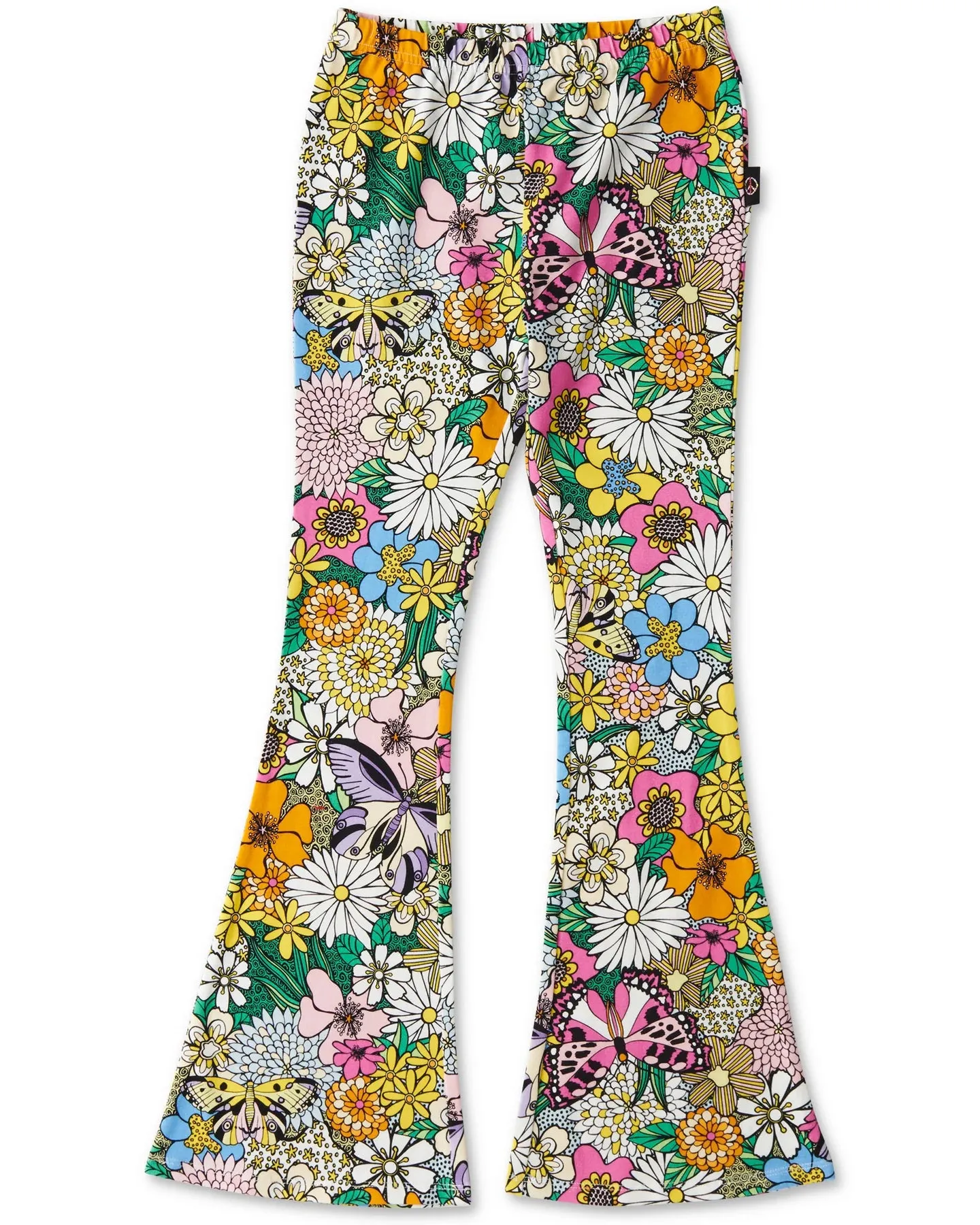 Bliss Floral Organic Cotton Flare Leggings