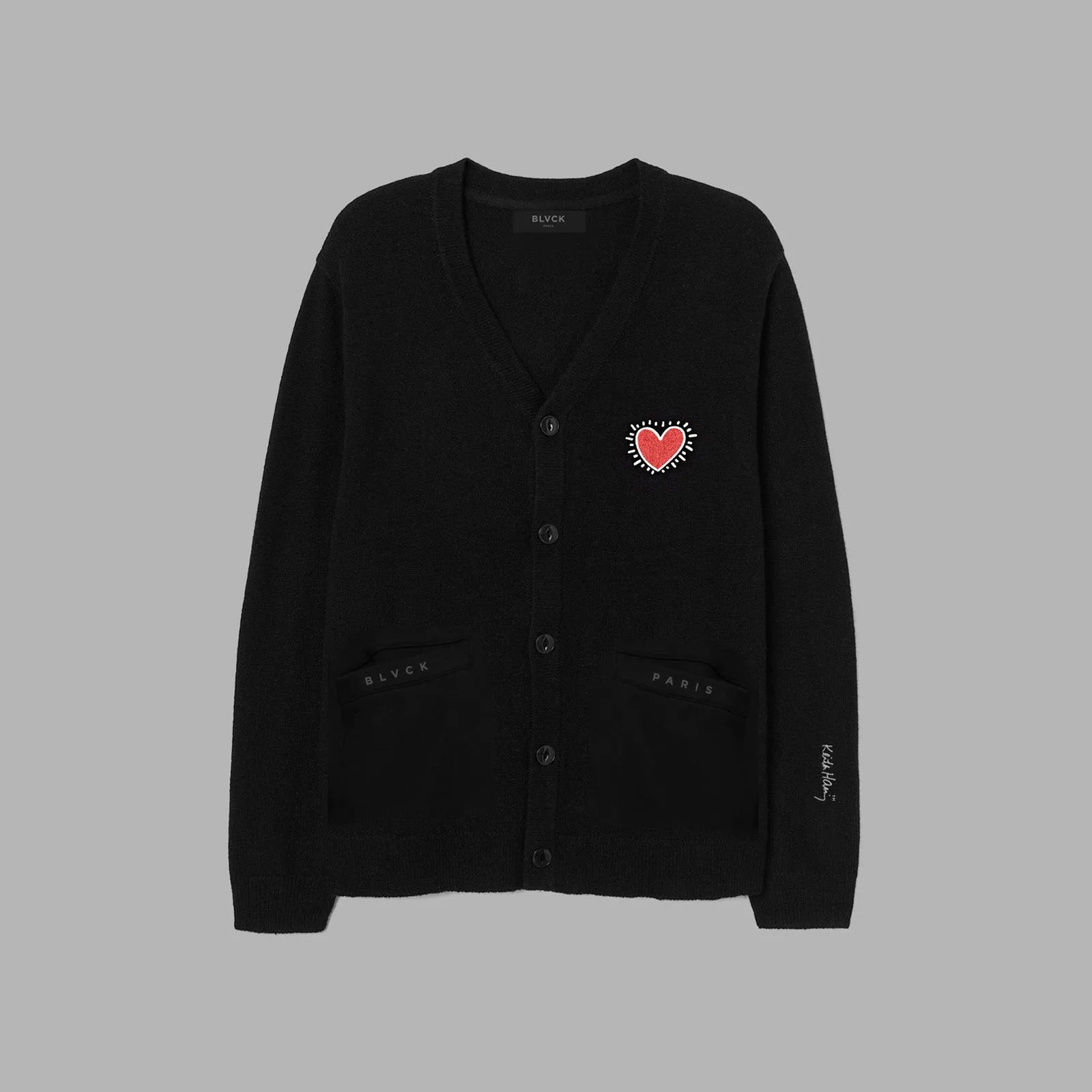 'Blvck x Keith Haring' Heart Cardigan