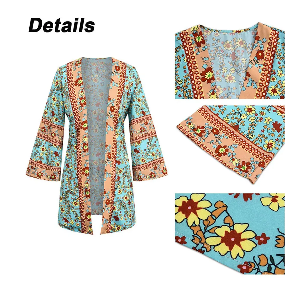 Bohemian Casual Cloak Cardigan for Swimsuit woman 2024 Summer Beach Swimwear Smock Tops Long Sleeved Female Clothing