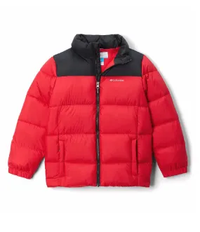 BOY'S PUFFECT II JACKET IN MOUNTAIN RED AND BLACK AGES 4-8YRS