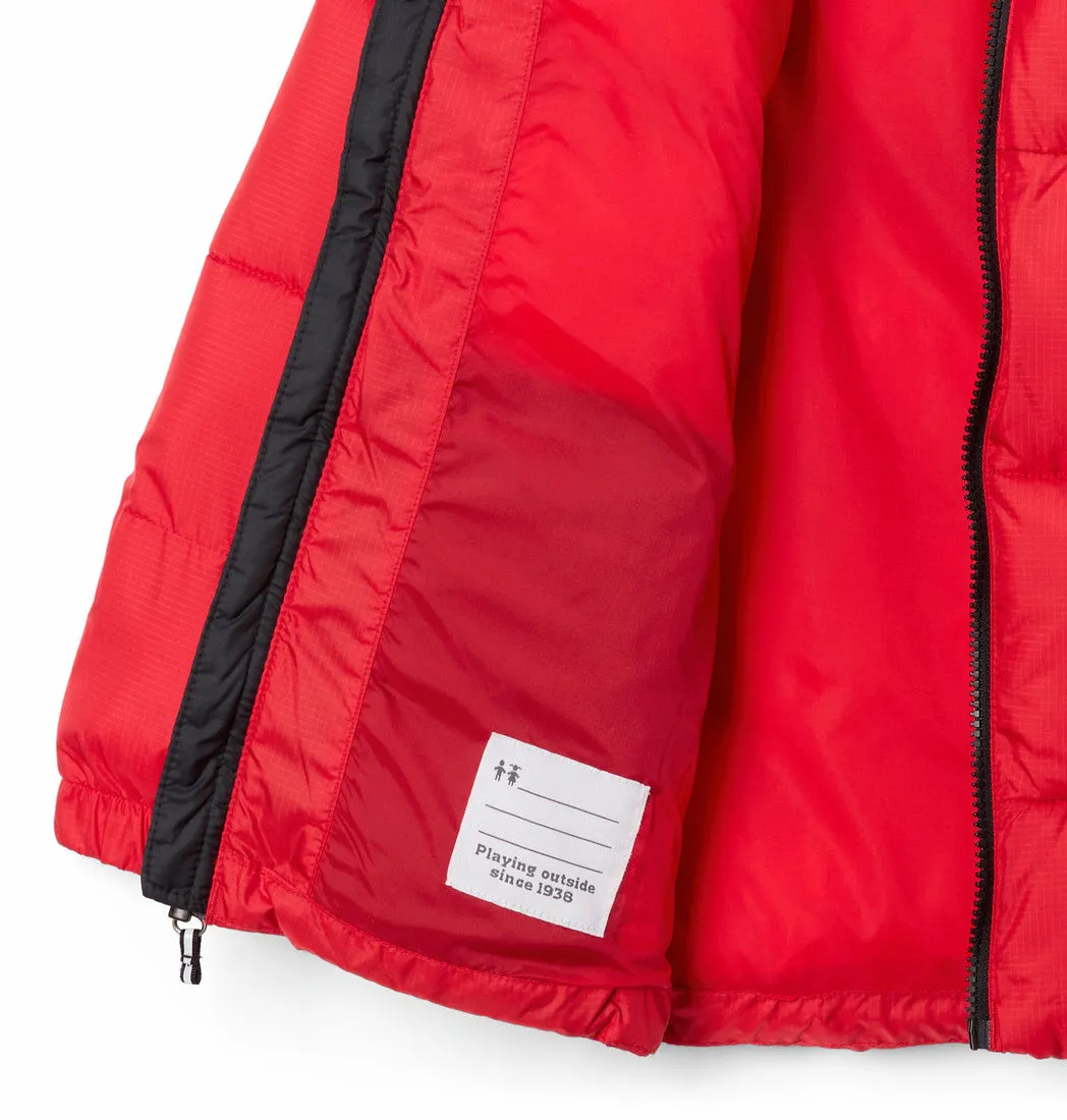 BOY'S PUFFECT II JACKET IN MOUNTAIN RED AND BLACK AGES 4-8YRS