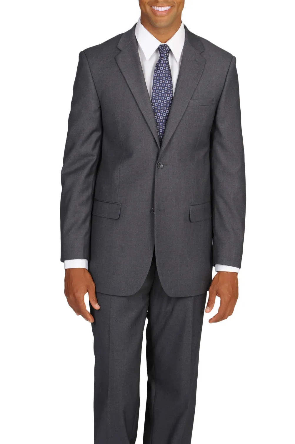 Caravelli Solid Grey Suit