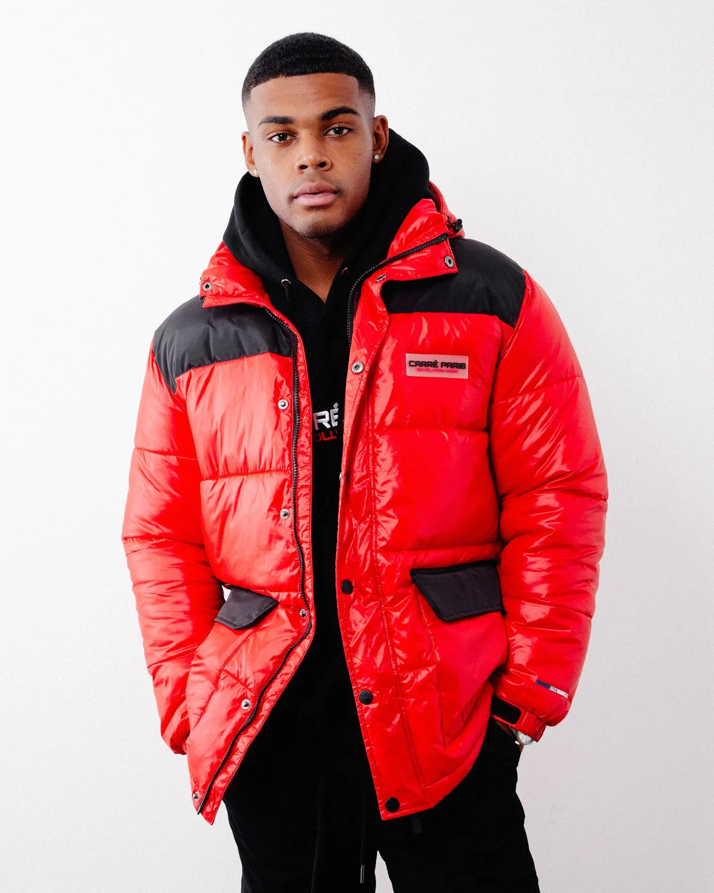 Carré Bossman Puffer Jacket Red/Black