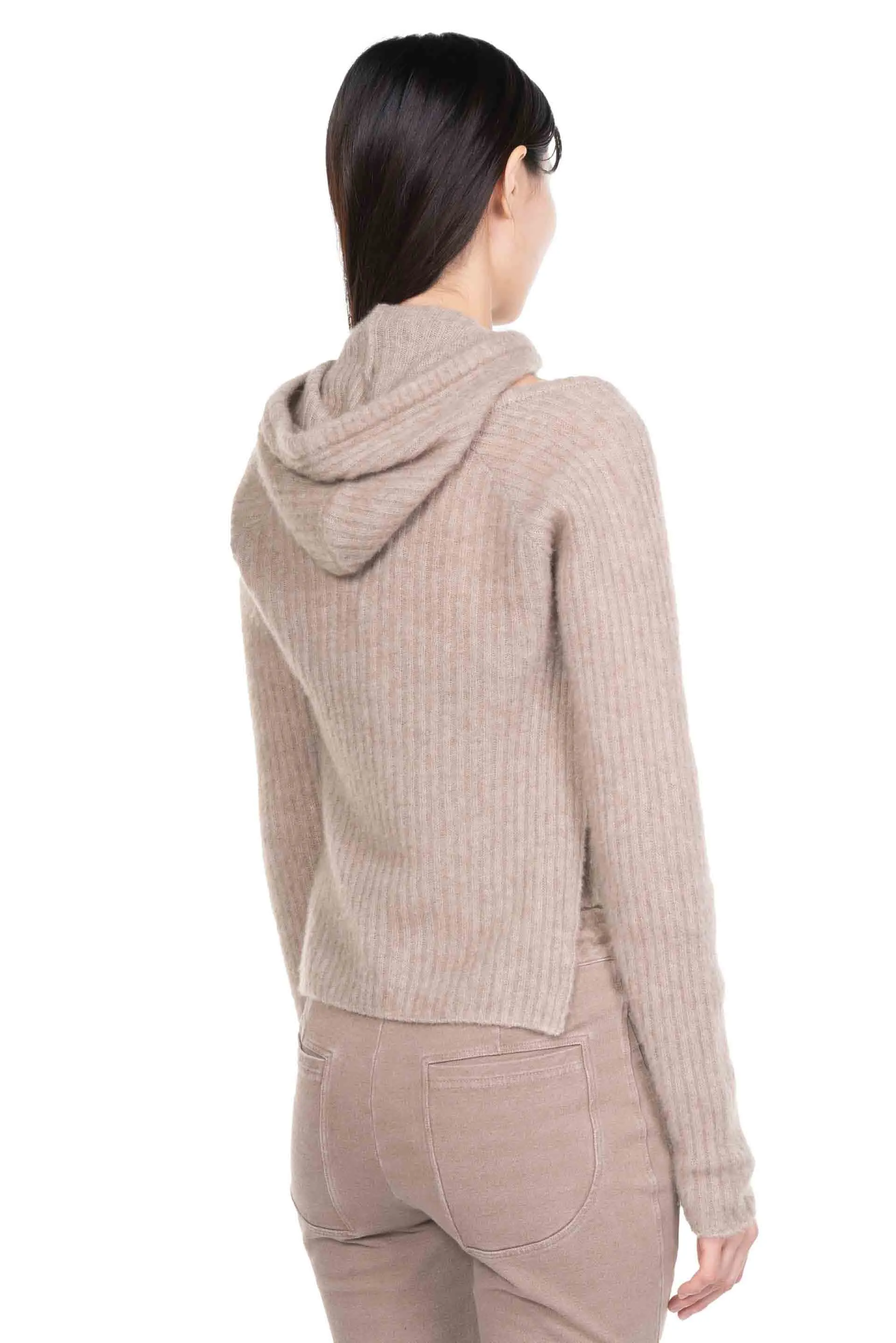 Cashmere Hooded Knitted Tank