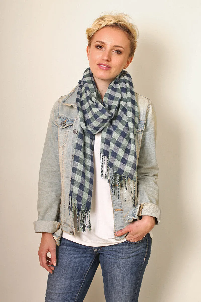 Classic Cambridge Checkered Plaid Scarf