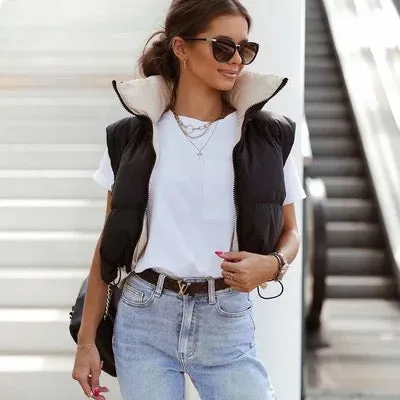 Classic puffer bubble vest jacket