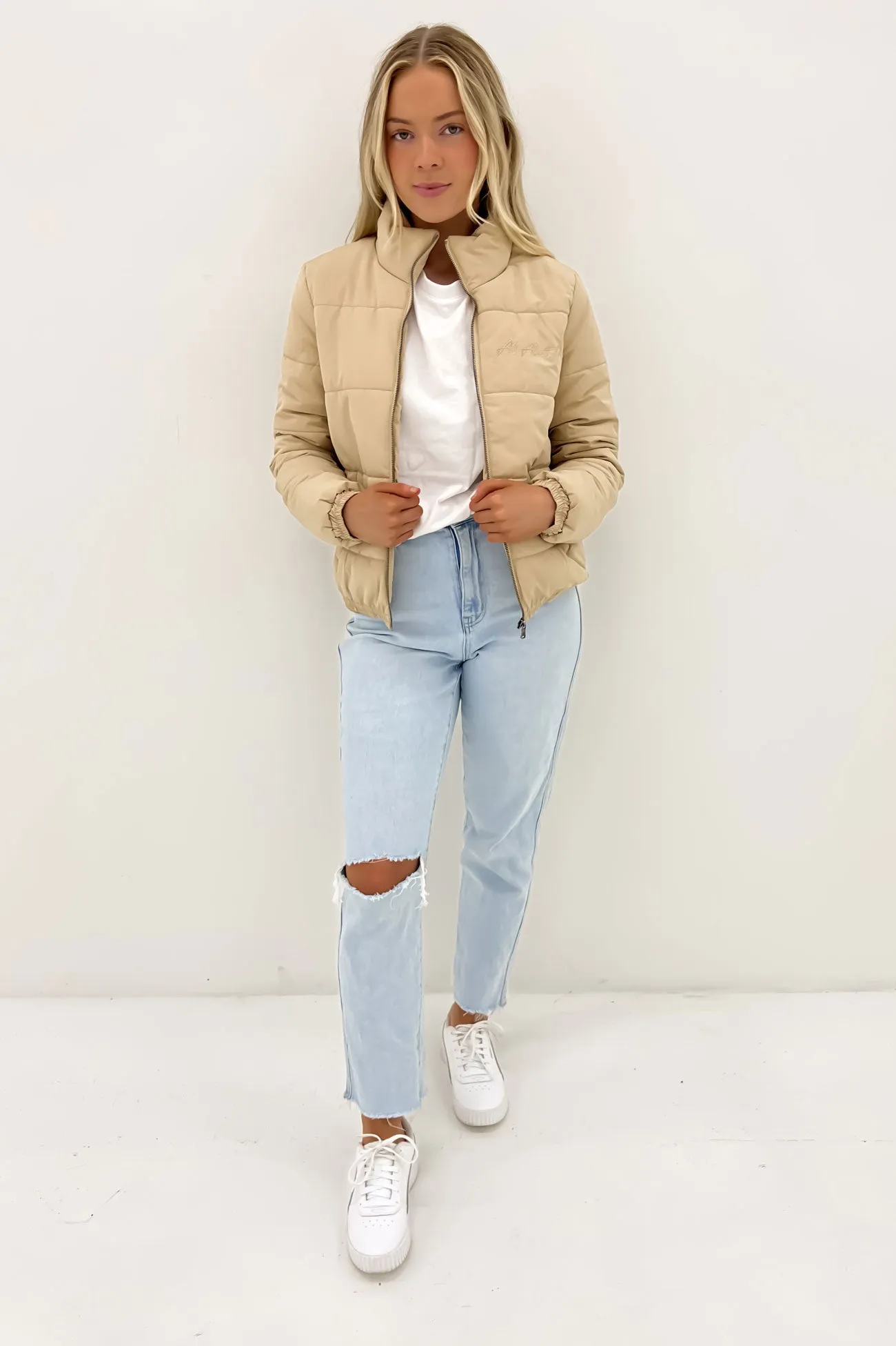 Classic Puffer Jacket Oatmeal