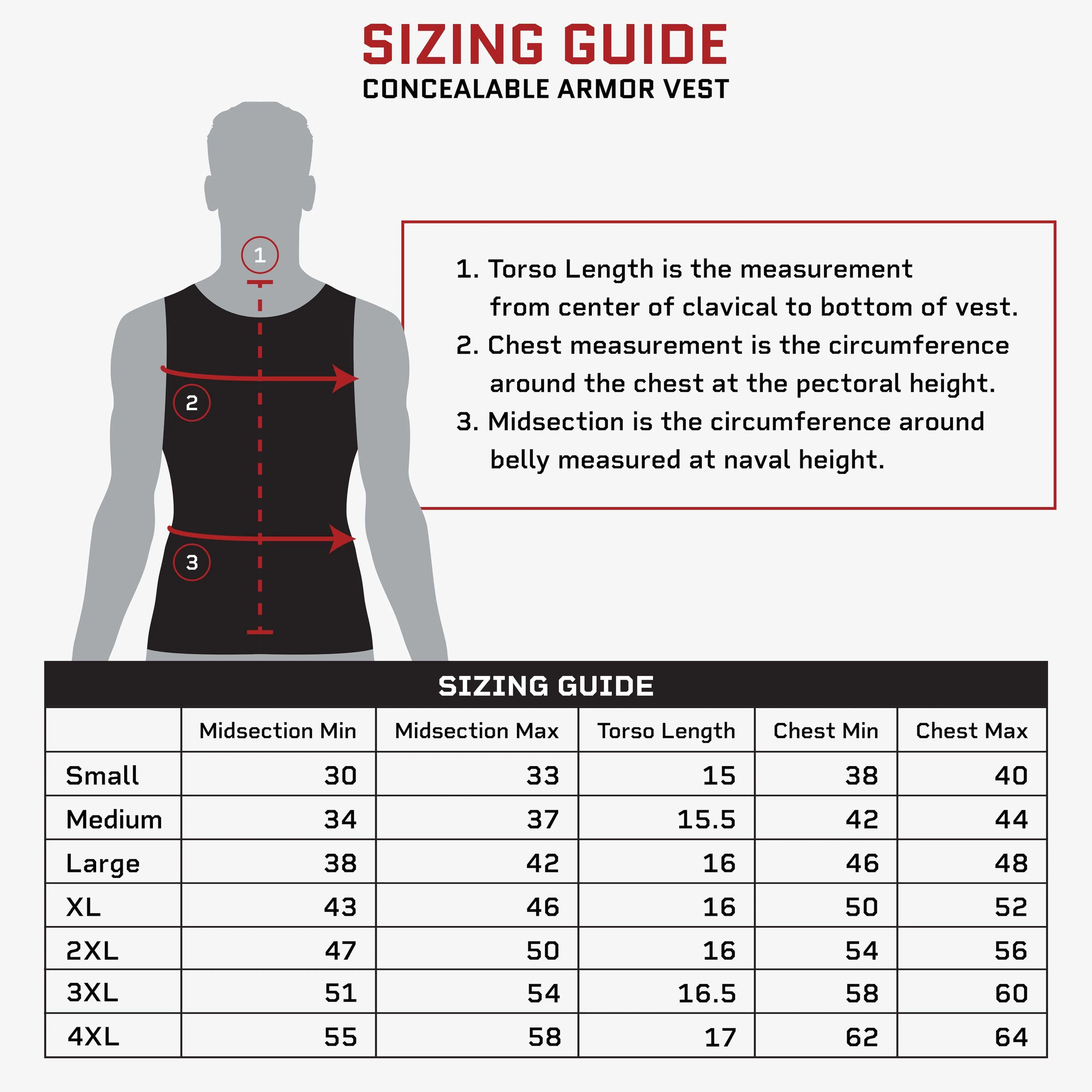 Concealable Armor Vest - Carrier Only