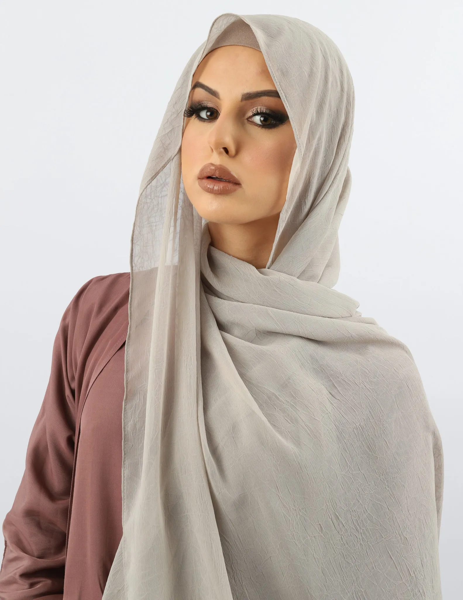 Crinkled Chiffon Shawl