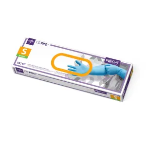 CS Pro 16" Cuff Nitrile Exam Gloves, Small (box of 50)