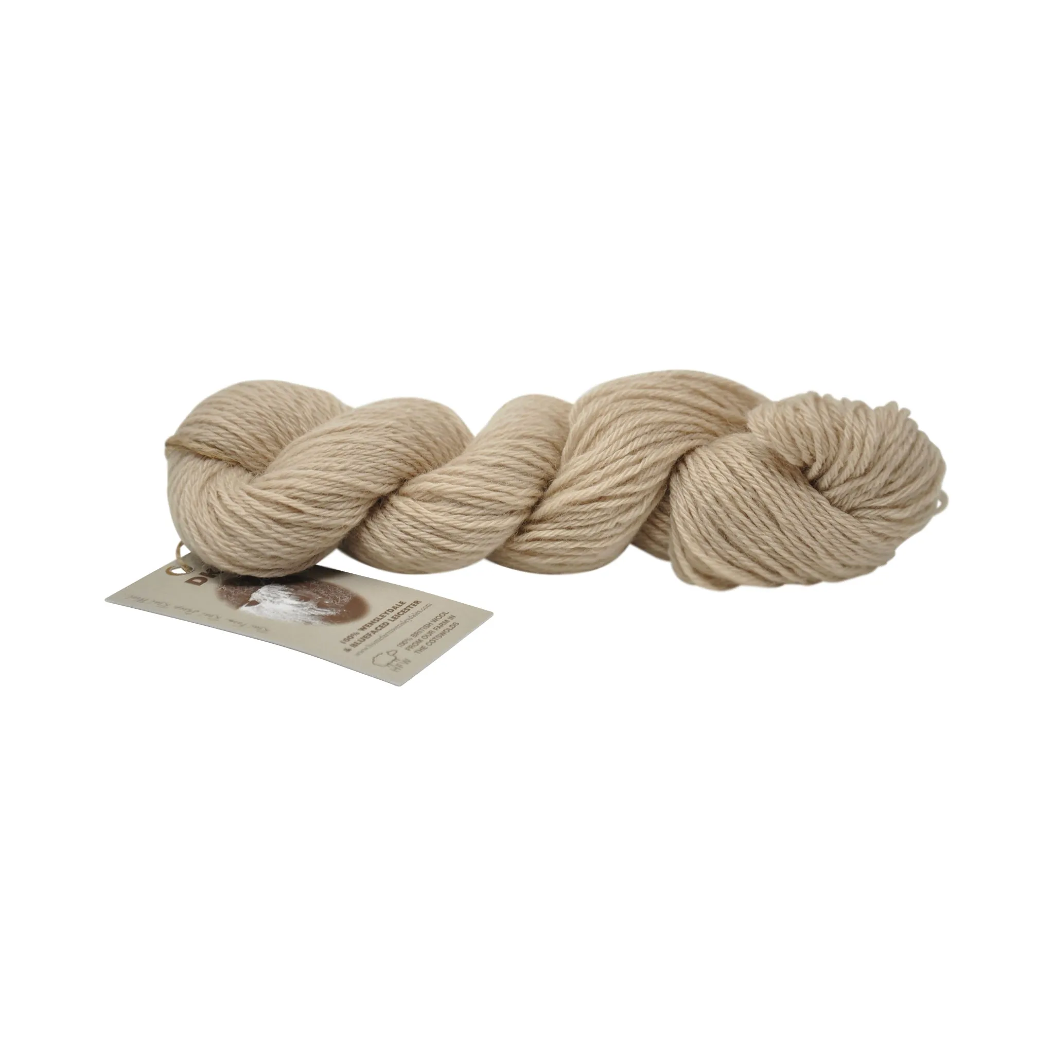 DK (8 Ply/Light Worsted) 50g (1.76 oz) Rare Breed Wensleydale and Bluefaced Leicester Cotswold Stone