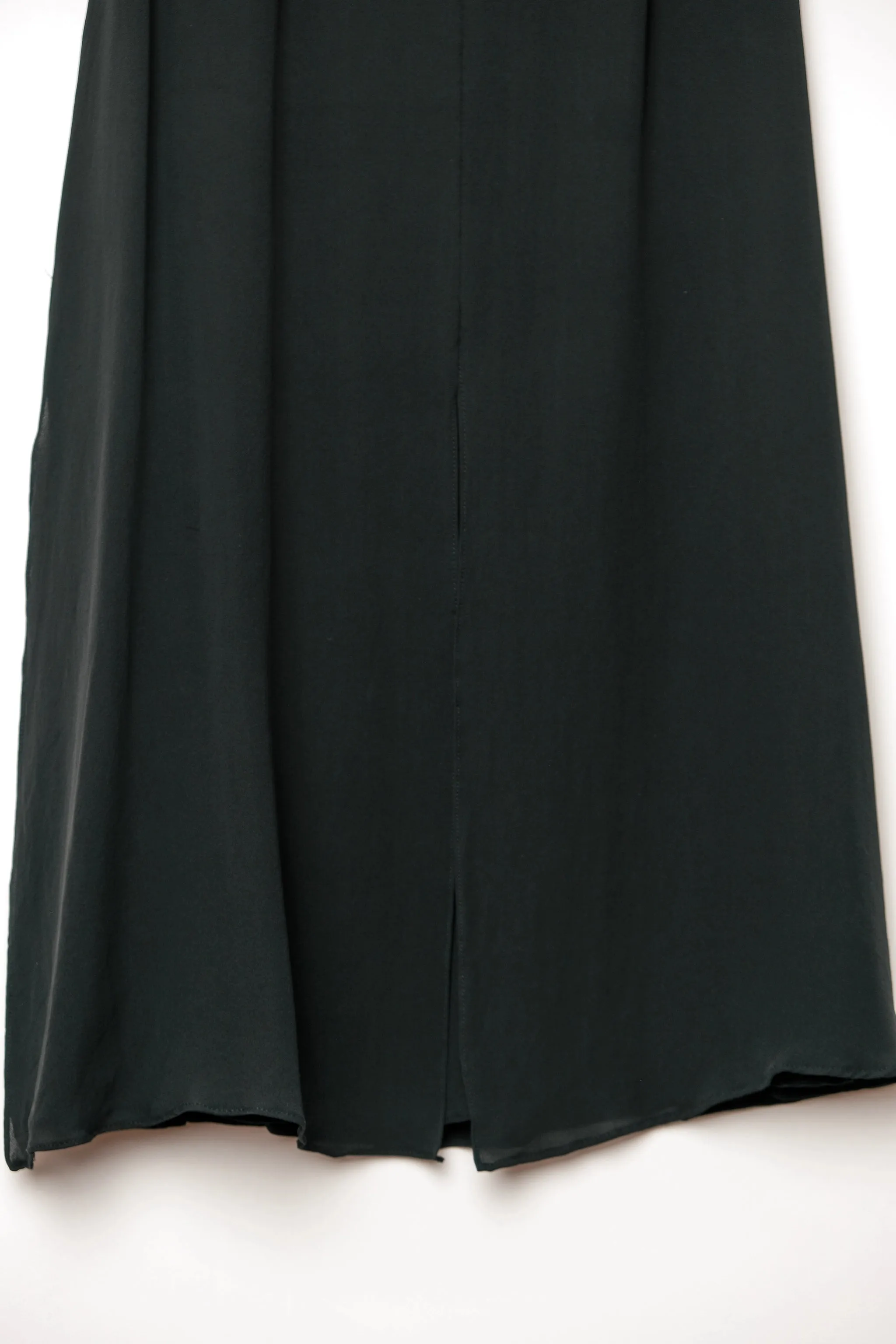 Doncaster Silk Black Knee Length Skirt US 6 M, 90's