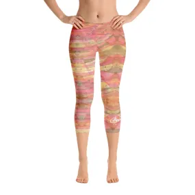 Dreamy Floral Capri Leggings