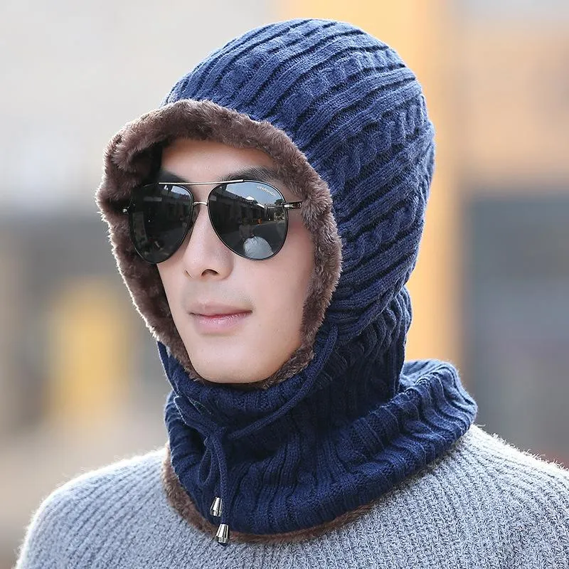 Face Scarf Snood Thermal Hooded Hat