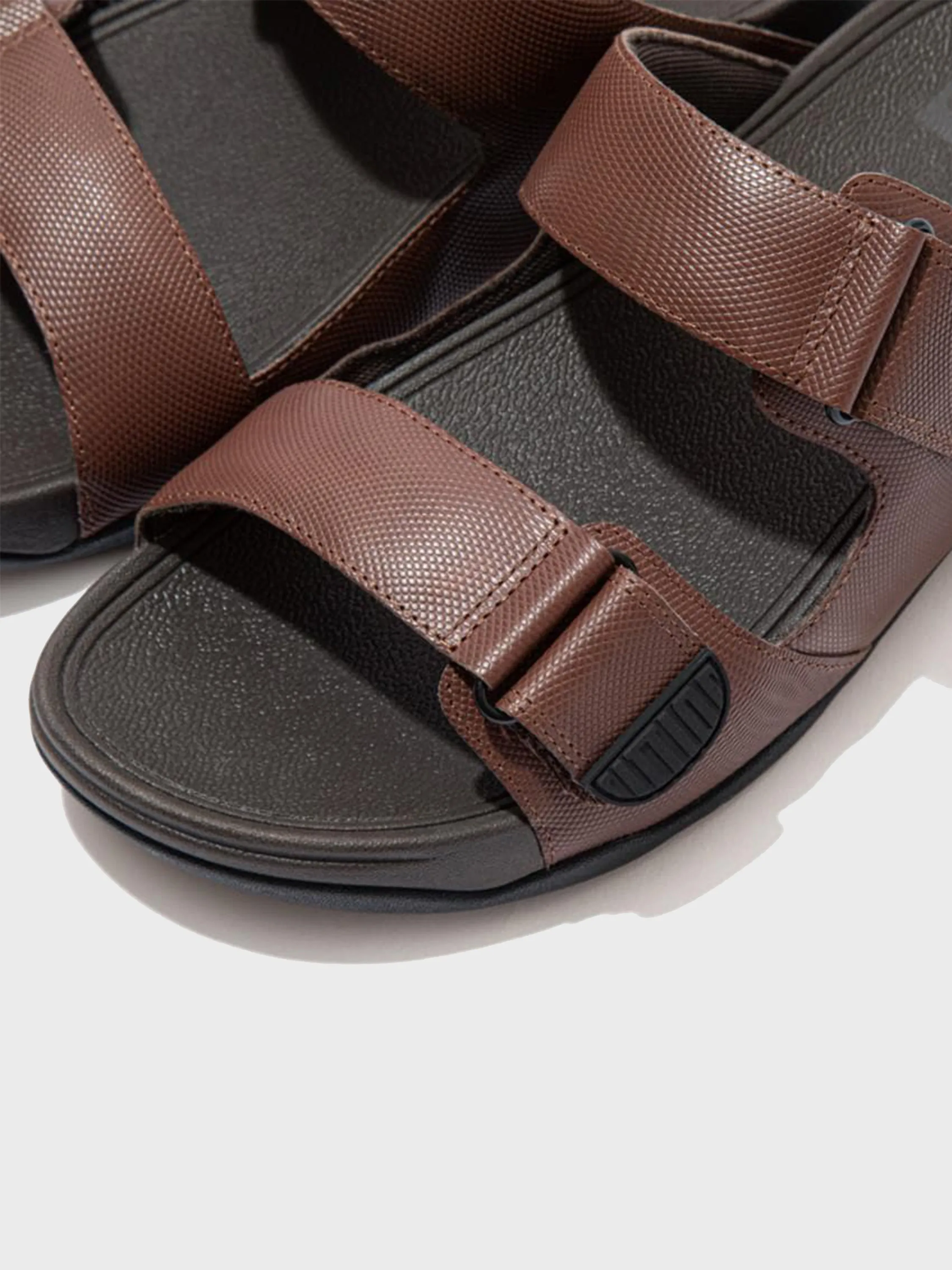 Fitflop Men's Gogh Moc Embossed Leather Sandals