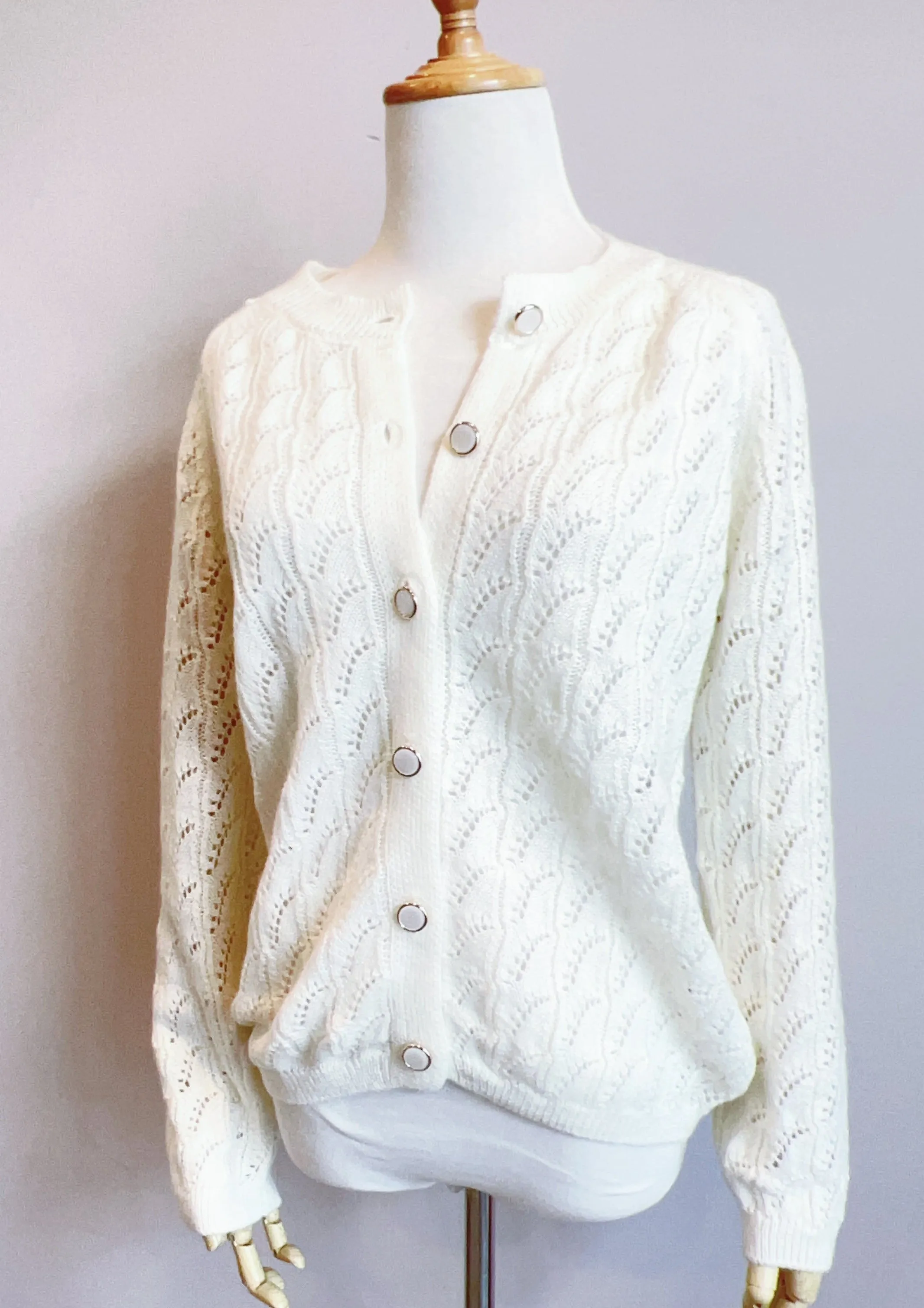 French Style Bridal Ivory Cardigan