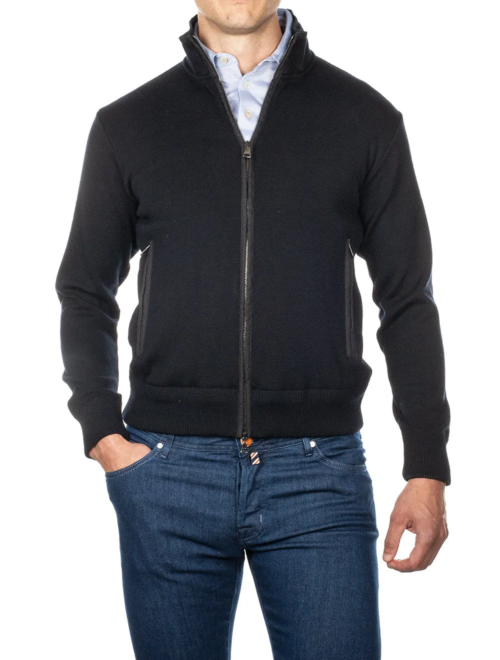 Full Zip Blouson Navy