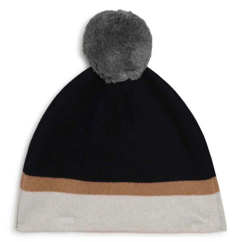 Girls Navy Knit Hat