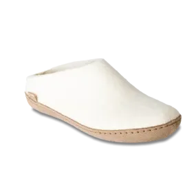 GLERUPS SLIP ON LEATHER WHITE